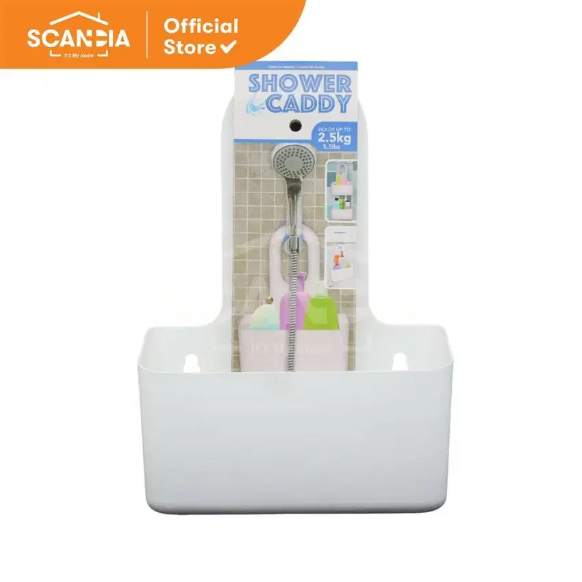 SCANDIA Rak Kamar Mandi Shower Caddy Plast 24x10x35 Cm (BH0346)