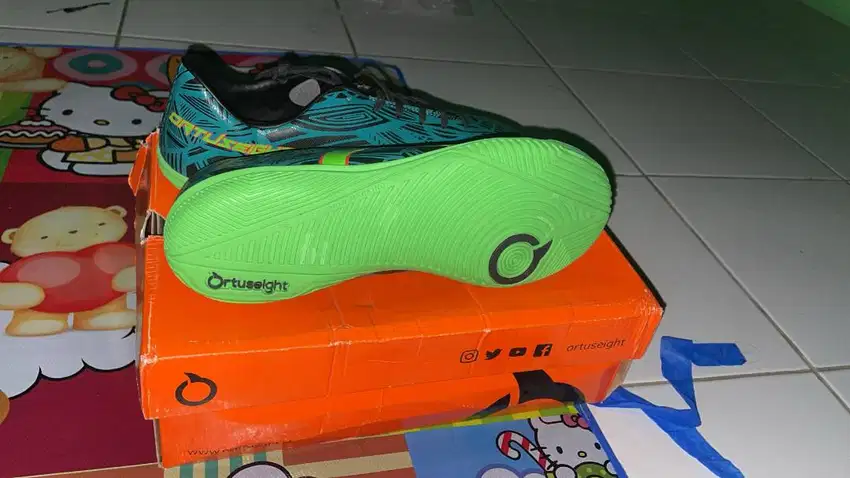 Dijual Sepatu Futsal Ortuseight Aztec IN Green Black