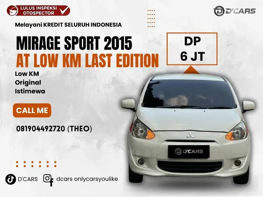 [DP:6JT] MIRAGE SPORT 2015 AT LOW KM LAST EDITION