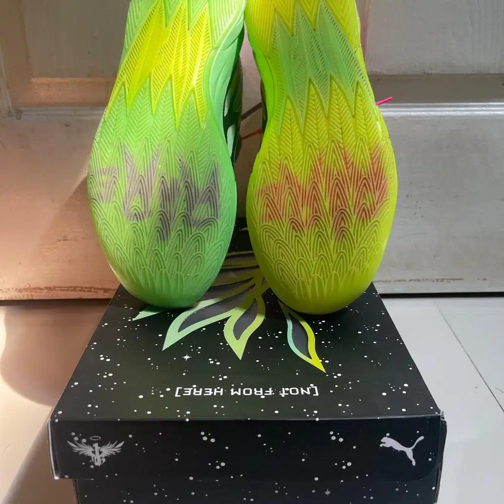 sepatu basket puma mb02 rick morty us10/eur43 bekas like new box origi