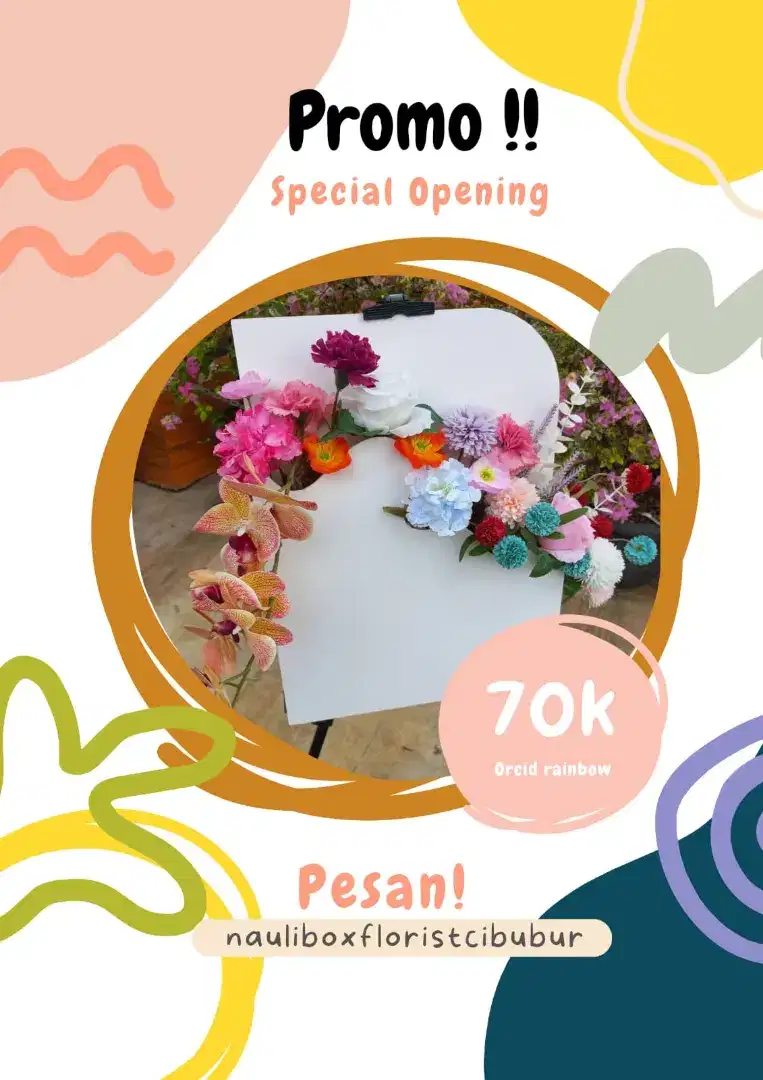 Sewa papan ucapan flower box