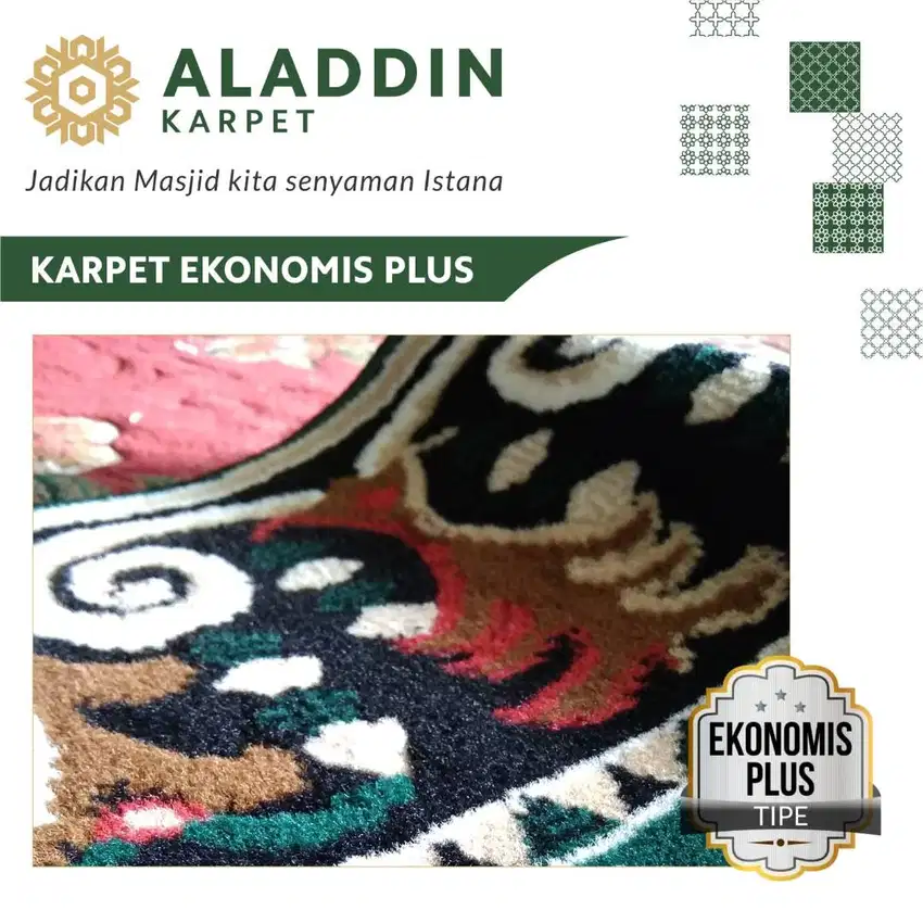 Karpet Masjid Aladdin Free Pasang Tipe Ekonomis Plus