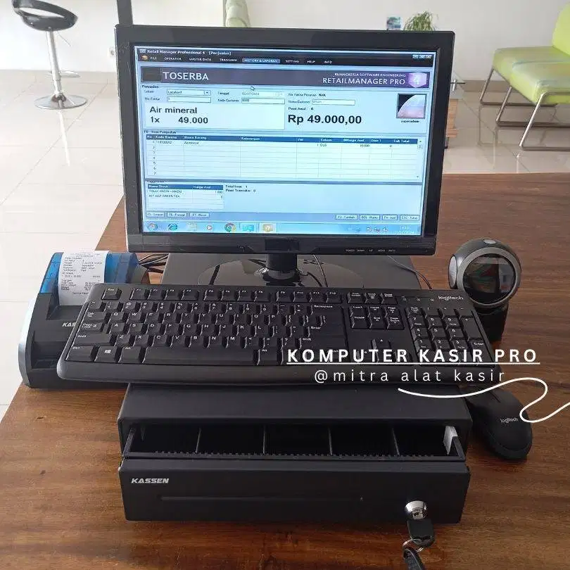 Paket KOMPUTER KASIR TOKO, MINIMARKET, TOSERBA, SWALAYAN