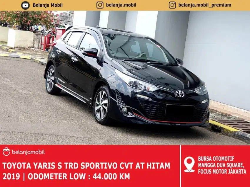 [ LOW KM ] Toyota Yaris S TRD Sportivo CVT AT Hitam 2019/2020