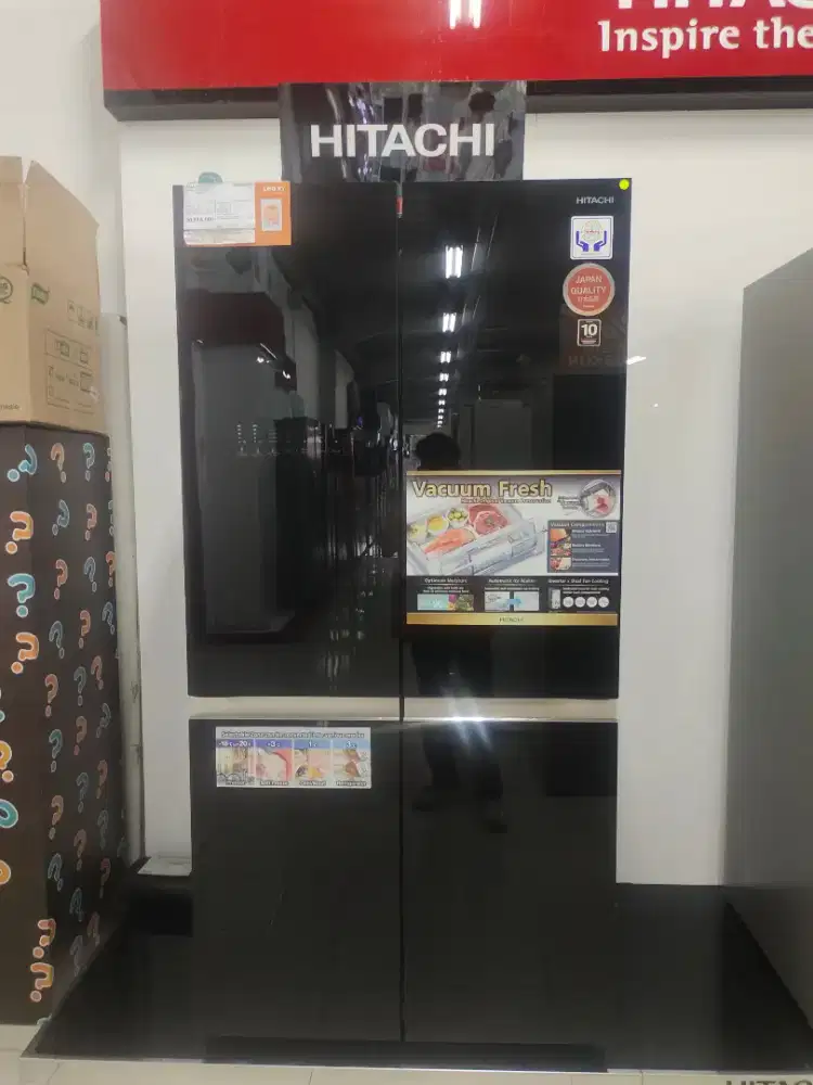 BISA KREDIT KULKAS HITACHI RWB64VGD0GBK DENGAN BUNGA 0%