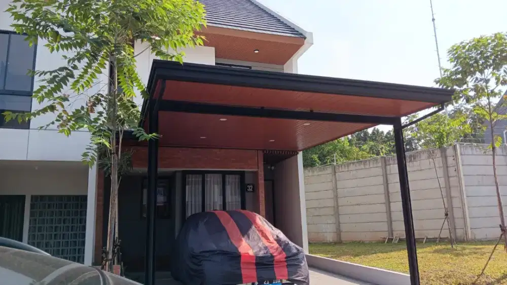 Kanopi baja ringan atap alderon dan plafon pvc