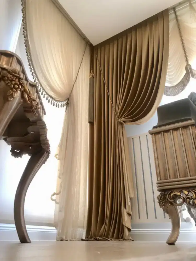 Jual gordyn gorden tirai vertikal roll blind jasa wallpaper dinding vi