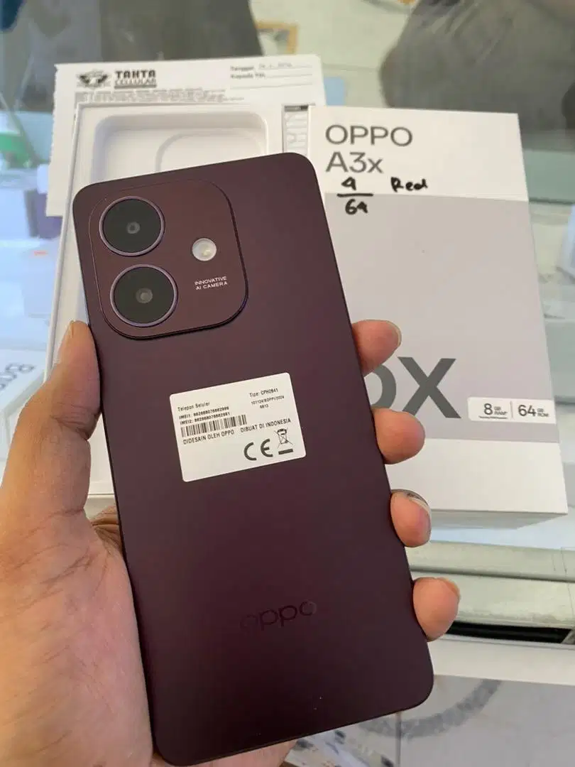 NEW OPPO A3X SEJUTAAN ORI KREDIT SYARAT KTP