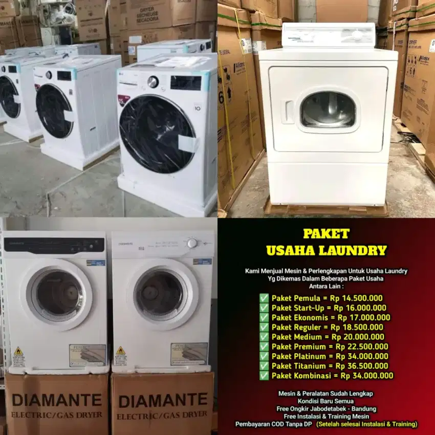 Paket lengkap usaha laundry