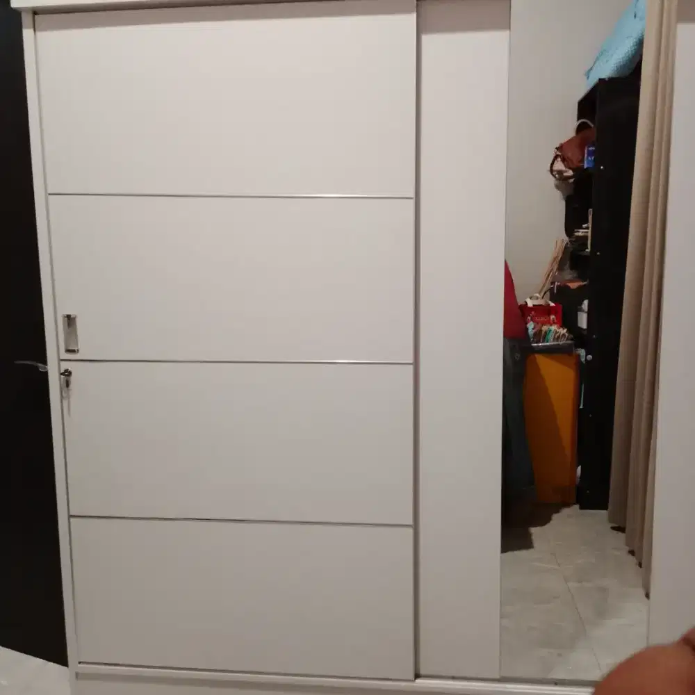 Lemari Sleding Pintu 2 Ukuran 2X2Meter Ready Stock Bisa COD