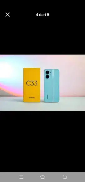 Edisi promo& turun hrga..Handphone baru/segel realme c33 ram 4 64