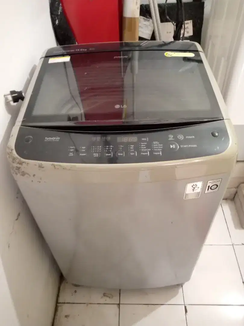 Mesin Cuci LG 13 kg Top Loading Smart Inverter Besar Jumbo 13kg Rusak