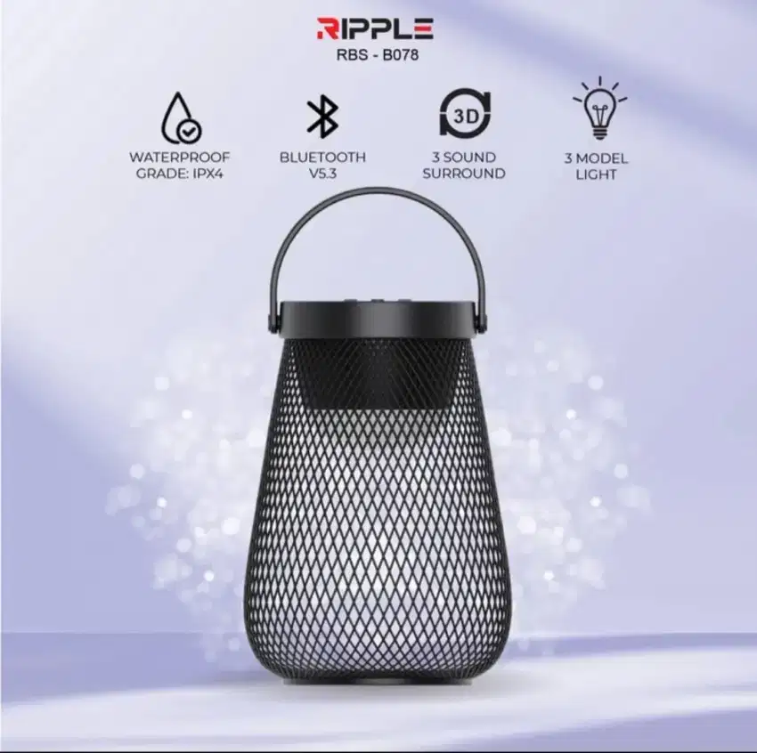 Ripple Lighting Lantern Bluetooth Speaker Portable