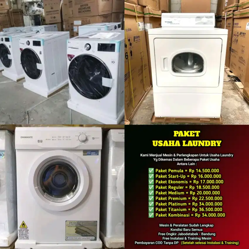 Alat Laundry / Paket Lengkap Usaha Laundry