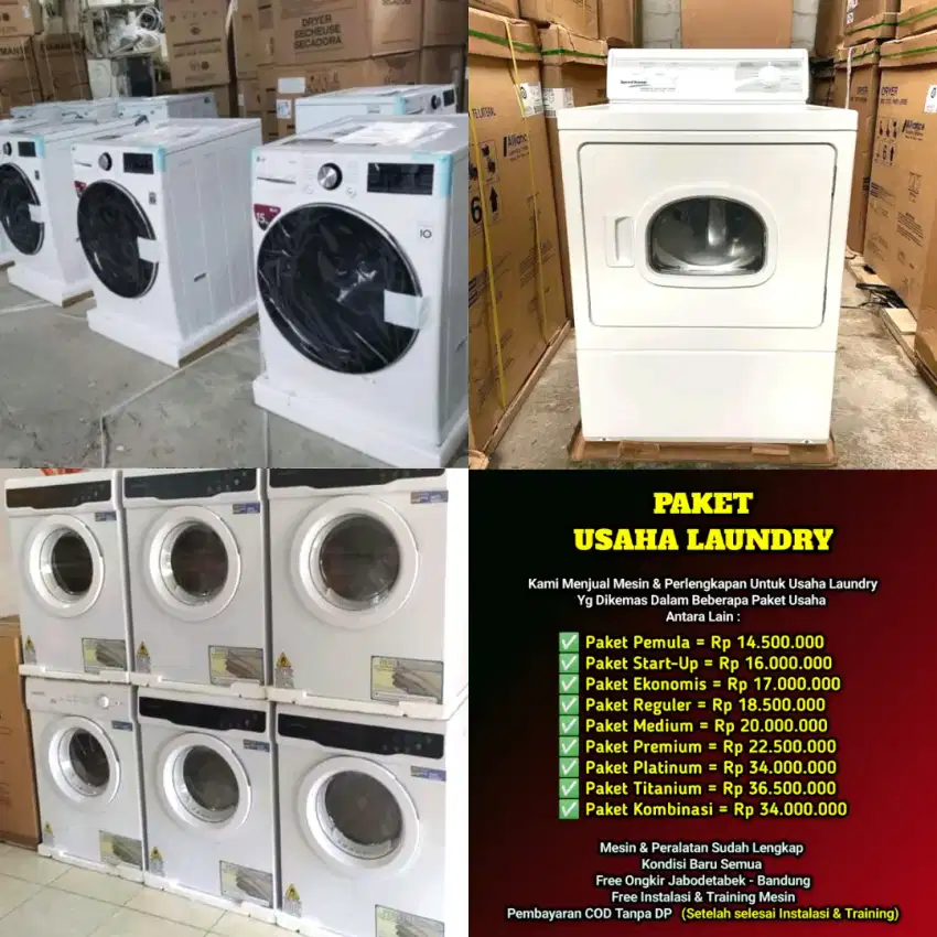 Mesin Laundry / Paket Lengkap Usaha Laundry