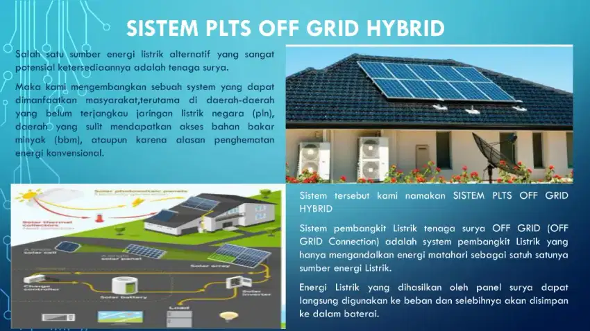 Pemasangan PLTS mulai dari 1000 - 20000Watt