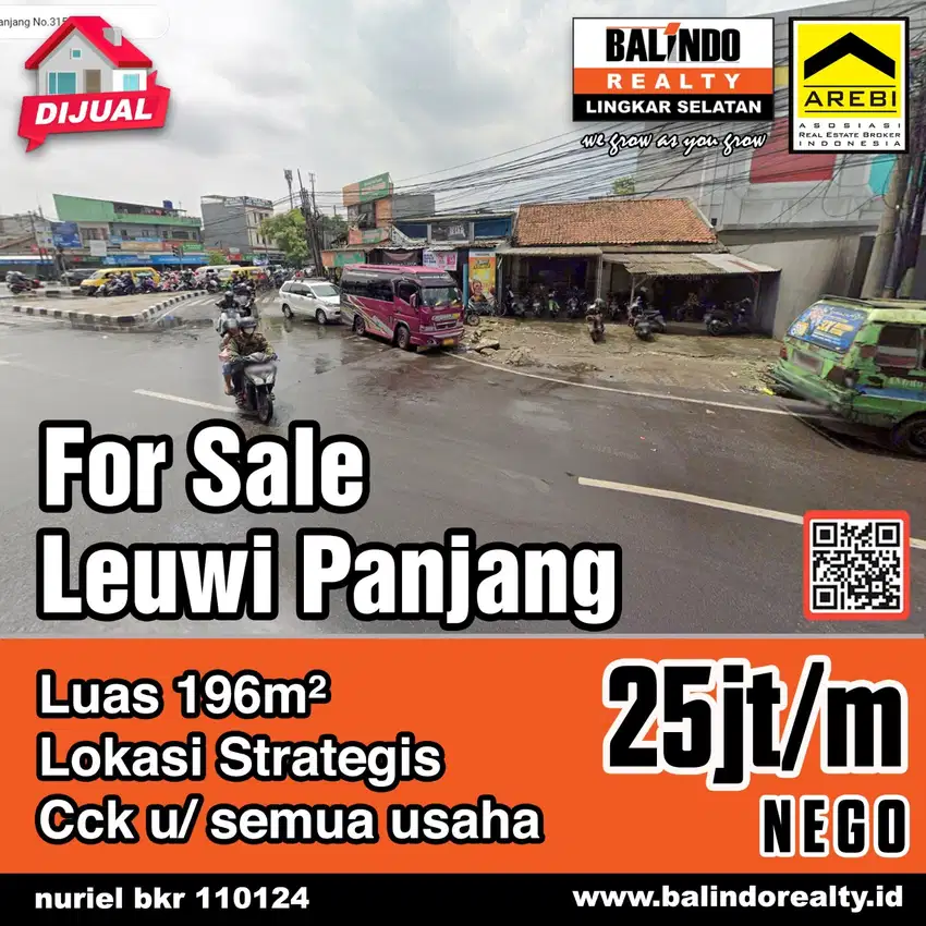 Leuwi Panjang Mainroad - Bandung Kota, Cocok Untuk Usaha/ Kantor/ Ruko