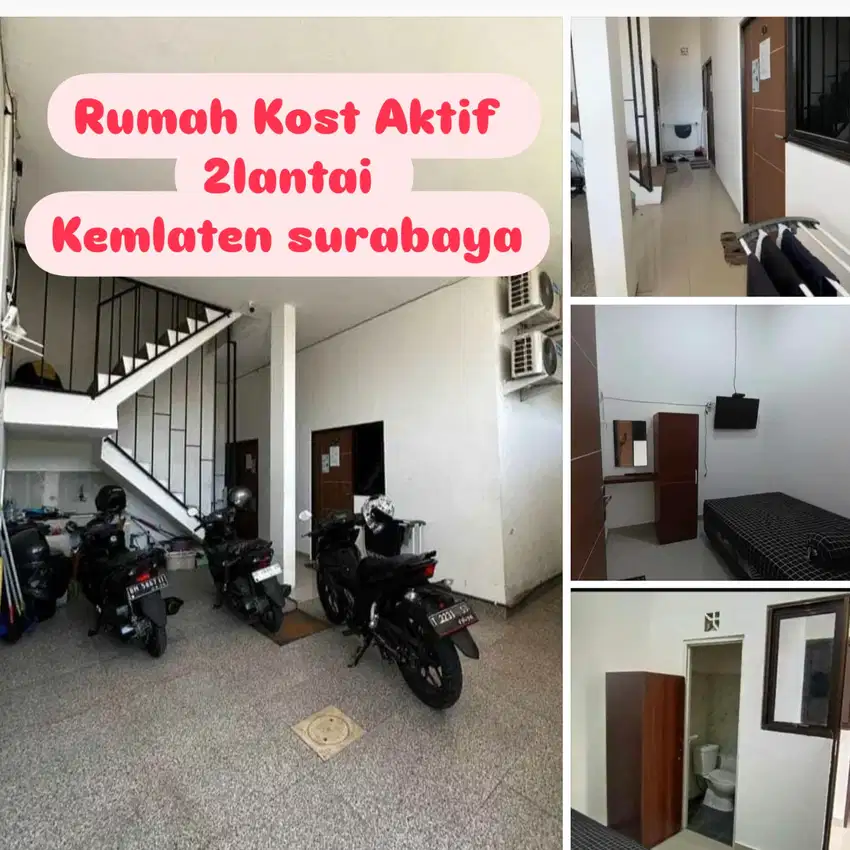 RUMAH KOST MEWAH AKTIF TERAWAT 2 LANTAI KEMLATEN SURABAYA