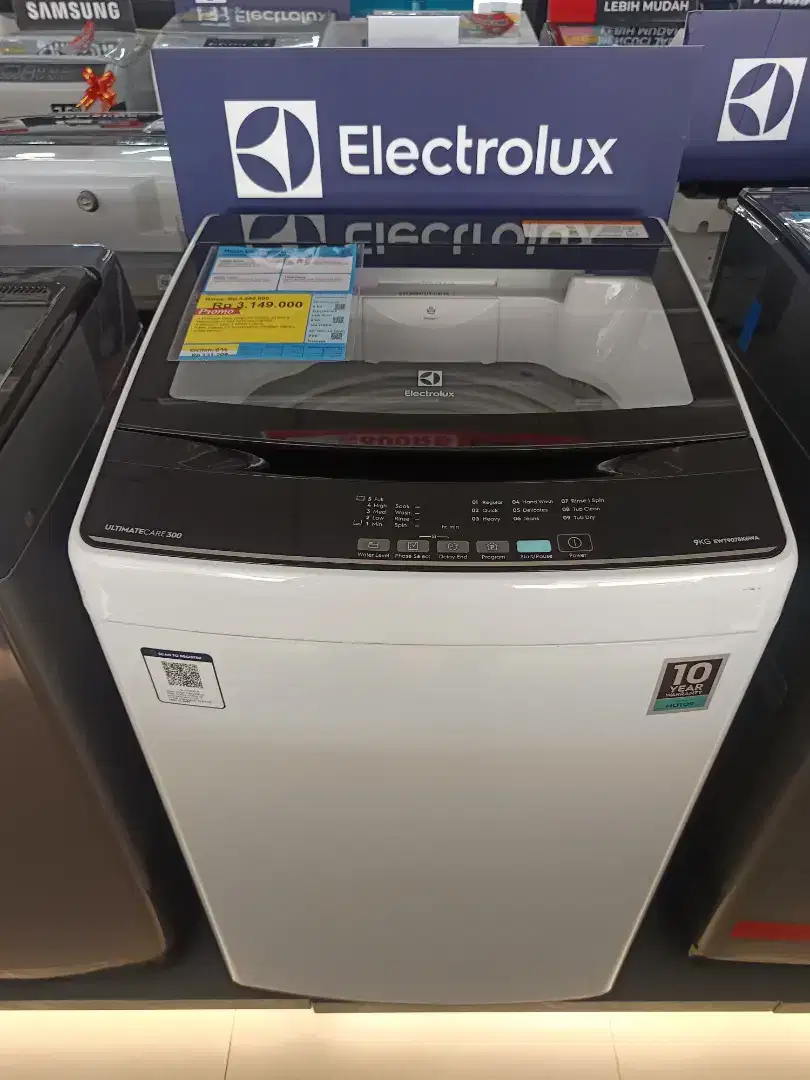 Mesin Cuci Top Load Electrolux 9 KG Bisa Cicilan Tanpa Kartu Bunga 0%