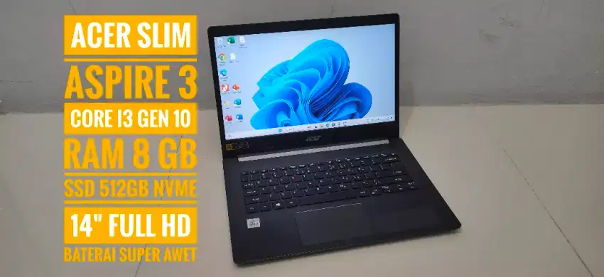 Laptop core i3 gen 10 siap pake