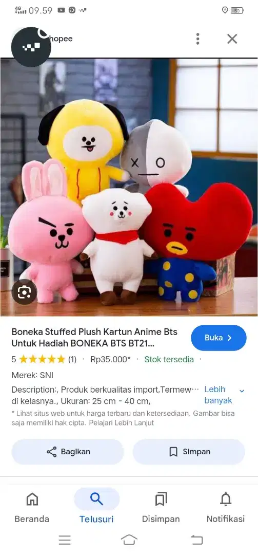 di jual cepat boneka