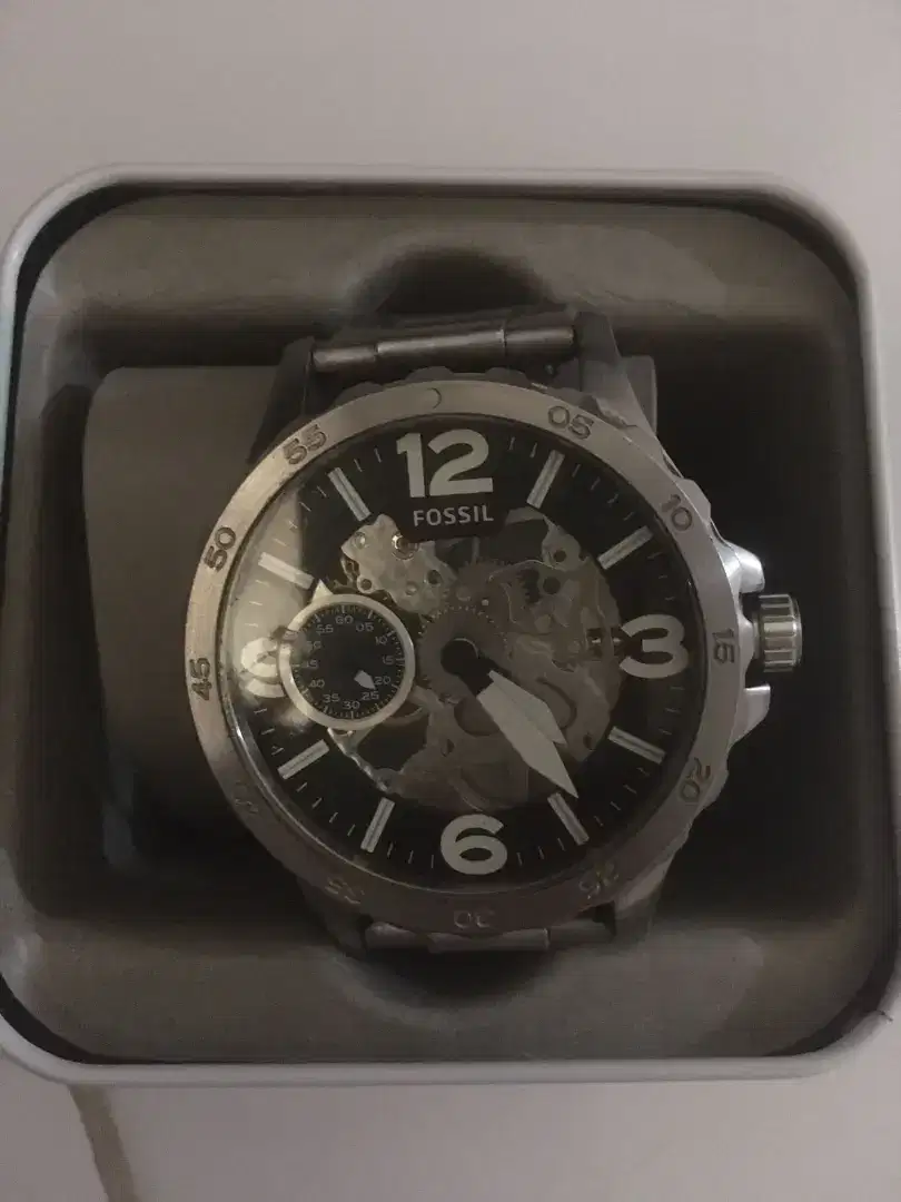 Fossil Nate Mechanical Silver original
