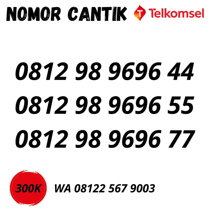 Nomor Cantik Telkomsel Simpati Kartu Perdana Nomer Cantik