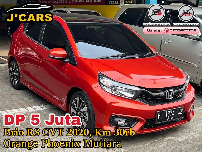 [TDP 5jt] Honda Brio RS AT 2020 CVT E Automatic Murah Ringan