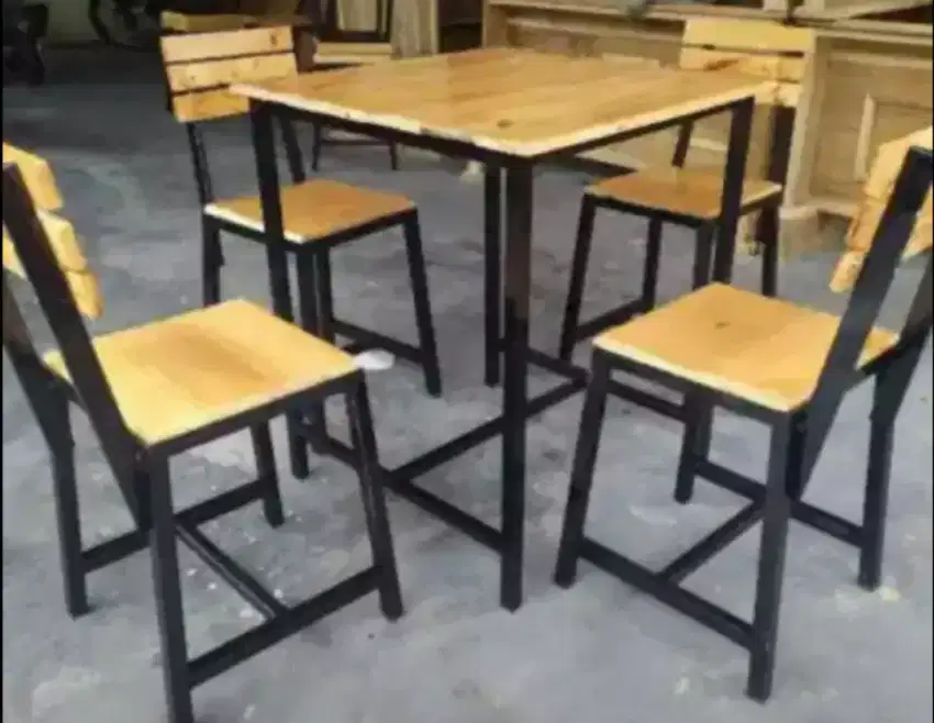 Meja kursi cafe fullset bisa nego ya