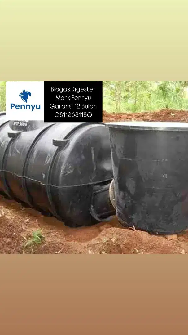 Jual Biogas Digester Merk Pennyu||Garansi 12bulan