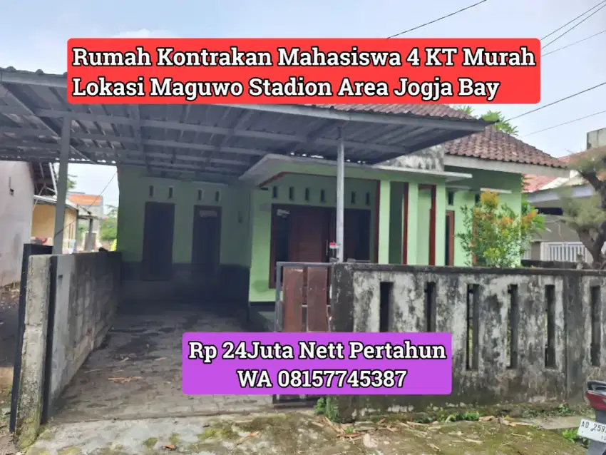 Kontrakan Murah 4KT Maguwo Jogja Bay Area Stadion