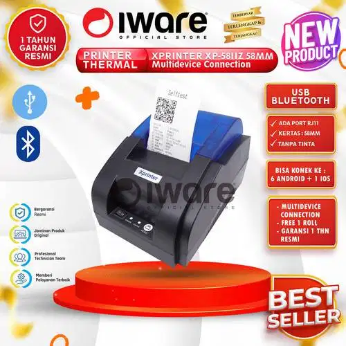 Printer Thermal Bluetooth XPrinter XP-58IIZ