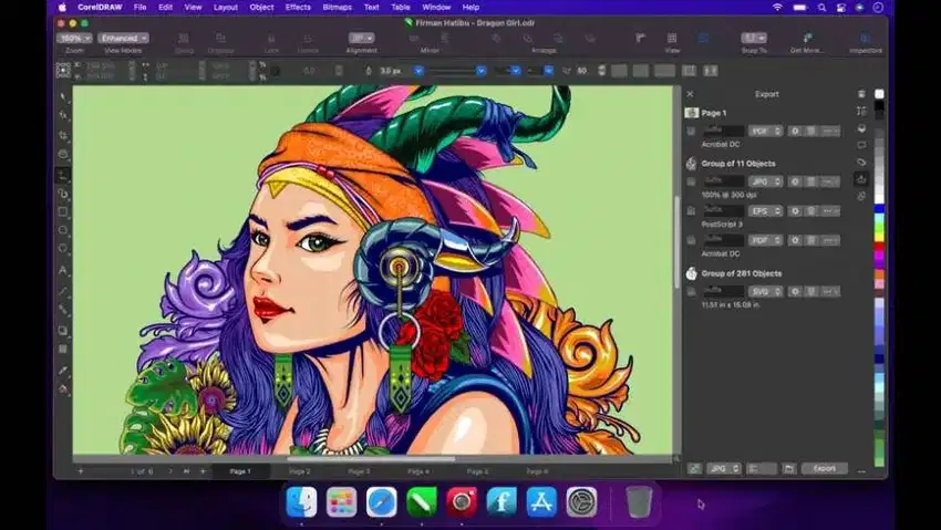CorelDraw untuk Mac OS bisa M1/M2/M3