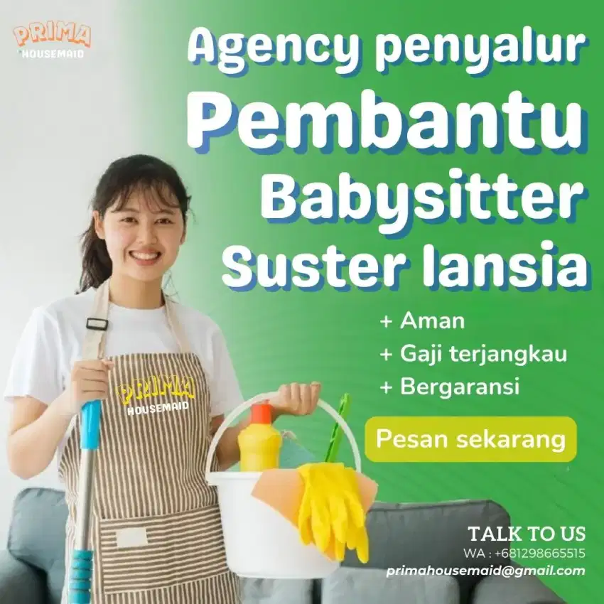 Jasa ART, Pembantu, Babysitter, Suster lansia