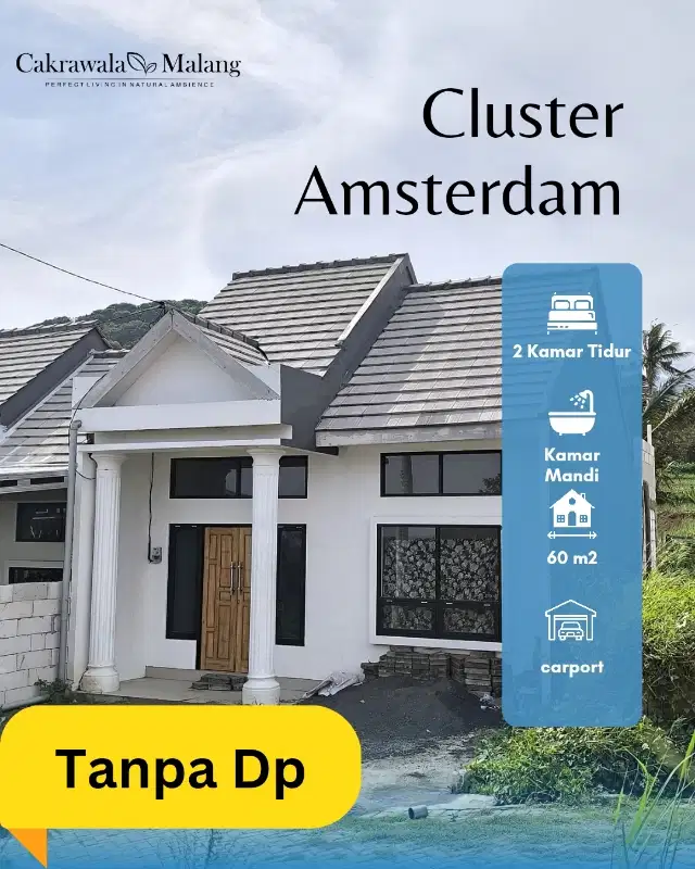 Hunian cluster tanpa Dp dan Angsuran 1 Juta an