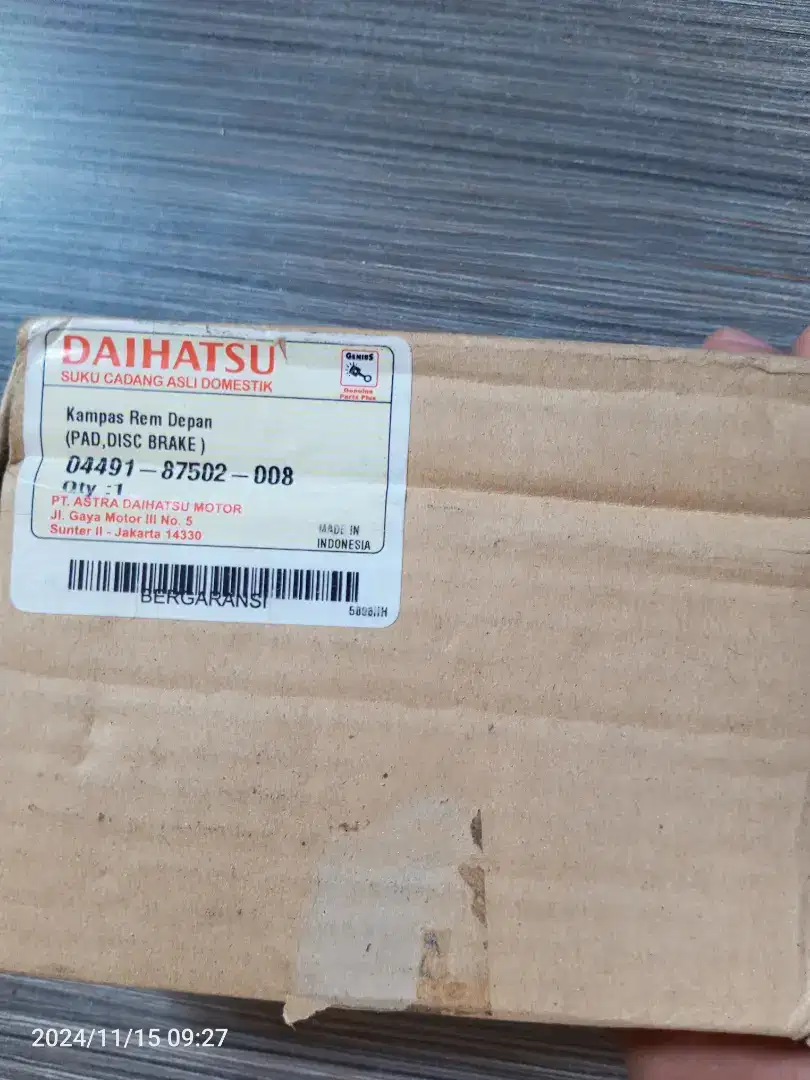 Sparepart Daihatsu classy