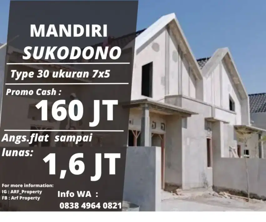 Dijual Rumah Sukodono