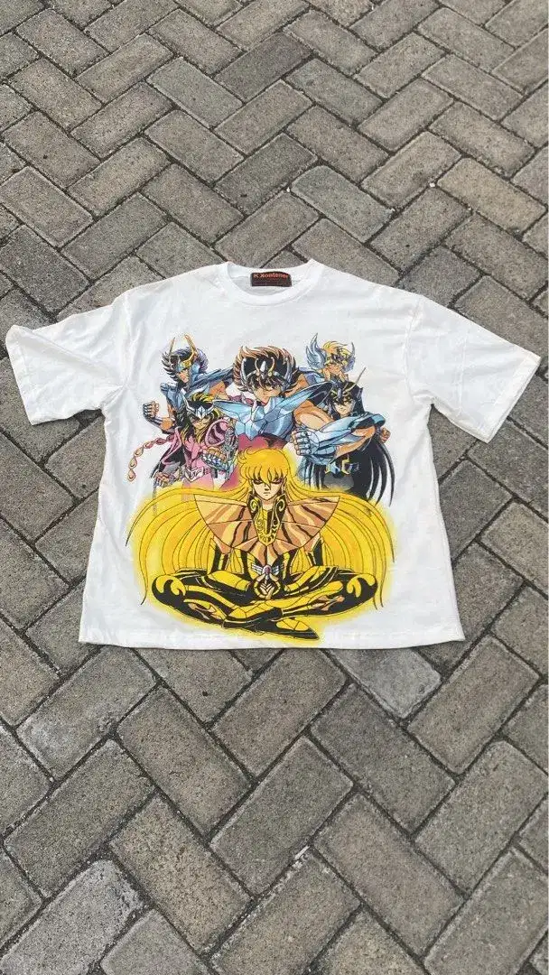 Jasa desain kaos anime naruto, saint seiya, gundam, final fantasy