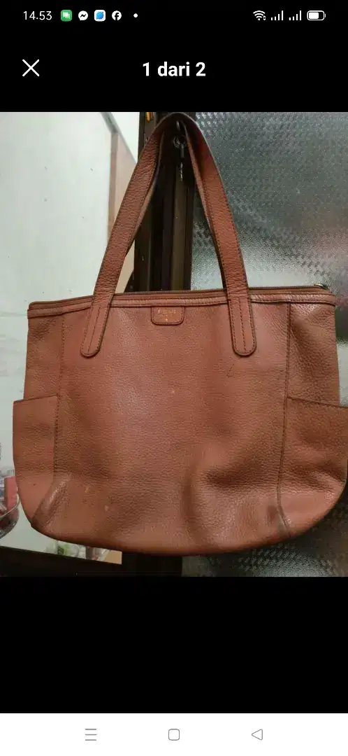 Tas kulit Fossil cewek original