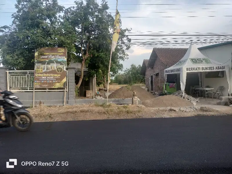 Kavling lahan kering siap bangun lokasi nol jalan propinsi