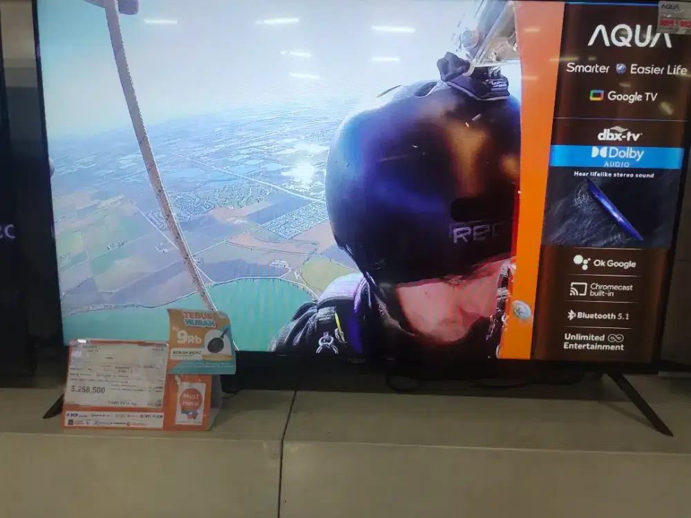 BISA KREDIT TV AQUA AQT43K80FX DENGAN BUNGA 0%