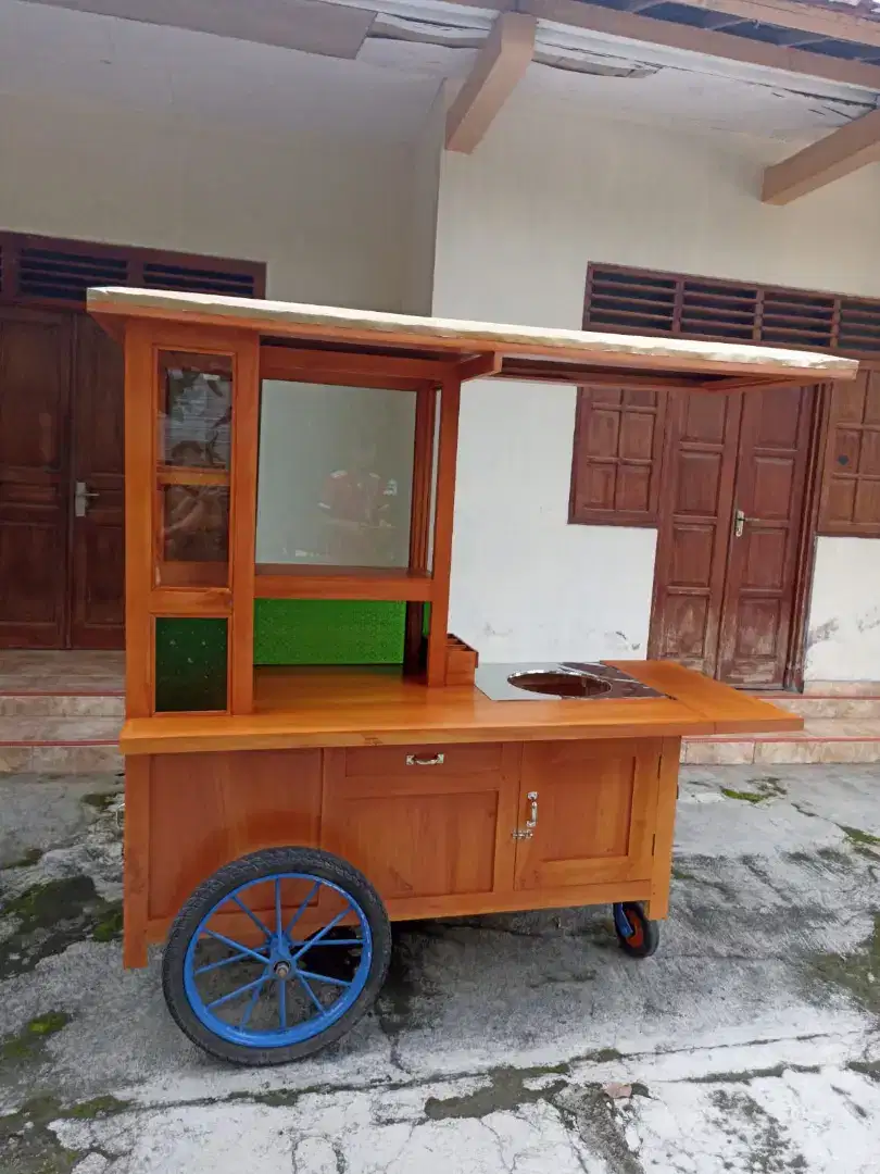 Gerobak Angkringan Bakso Mie Ayam PeceL Bubur Sate Martabak Ronde dlL