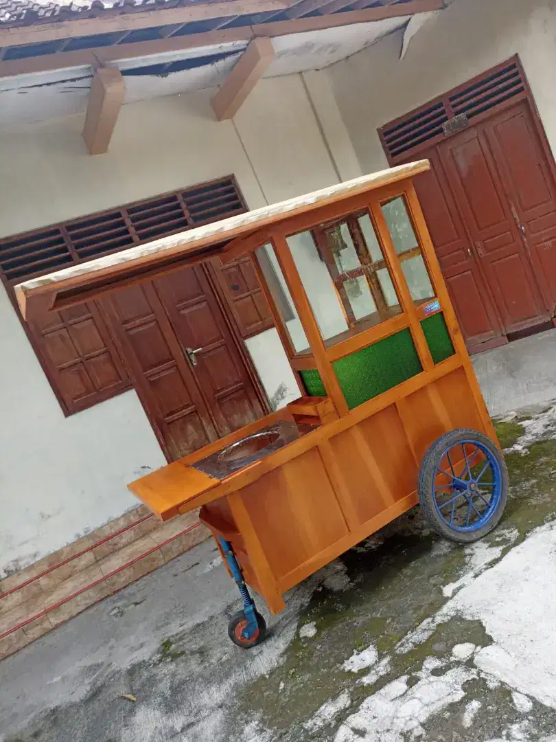 Gerobak Angkringan Bakso Mie Ayam PeceL Bubur Sate Martabak Ronde dlL