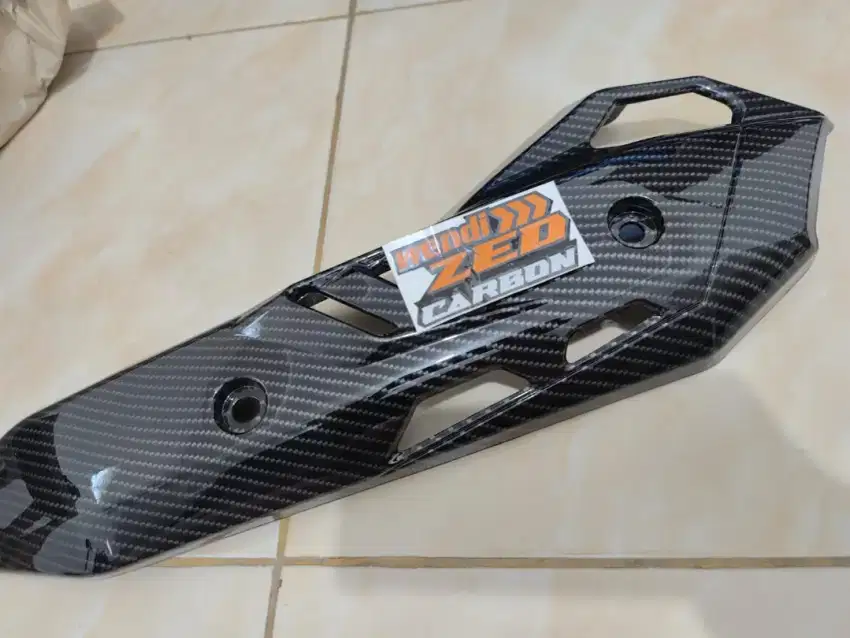 Tameng knalpot ori honda airblade PNP vario sudah carbon