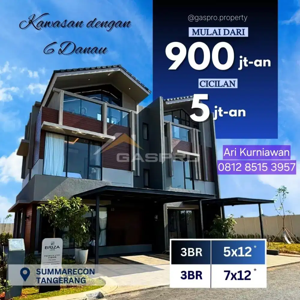 Cluster BRIZA & HAVENA perdana kota mandiri baru summarecon tangerang