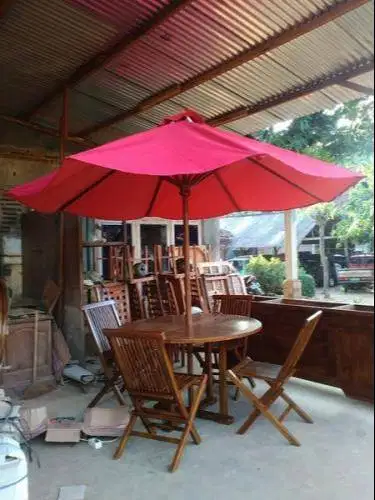 meja makan bulat,tenda jati,payung parasol,kursi cafe,kursi murah