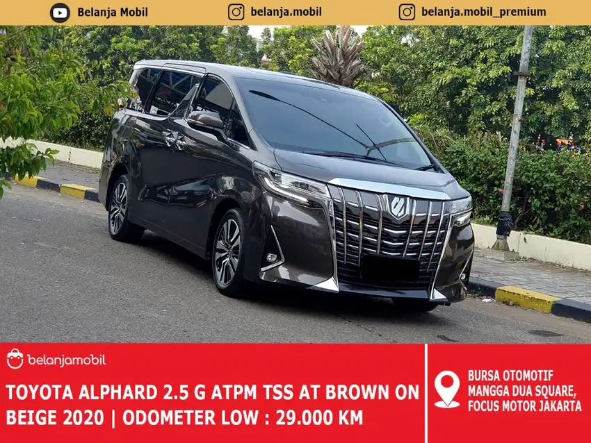 [LOW KM 29RB] Toyota Alphard 2.5 G ATPM TSS AT NIK 2020 Pemakaian 2021