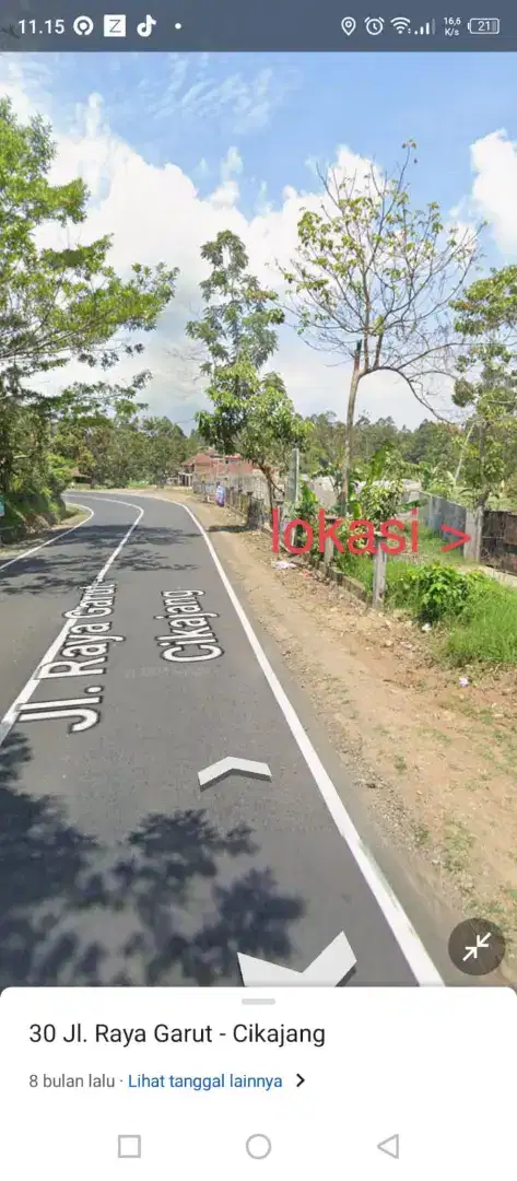 Dijual Tanah (Akses Jalan Provinsi, Jalan Garut - Cikajang)