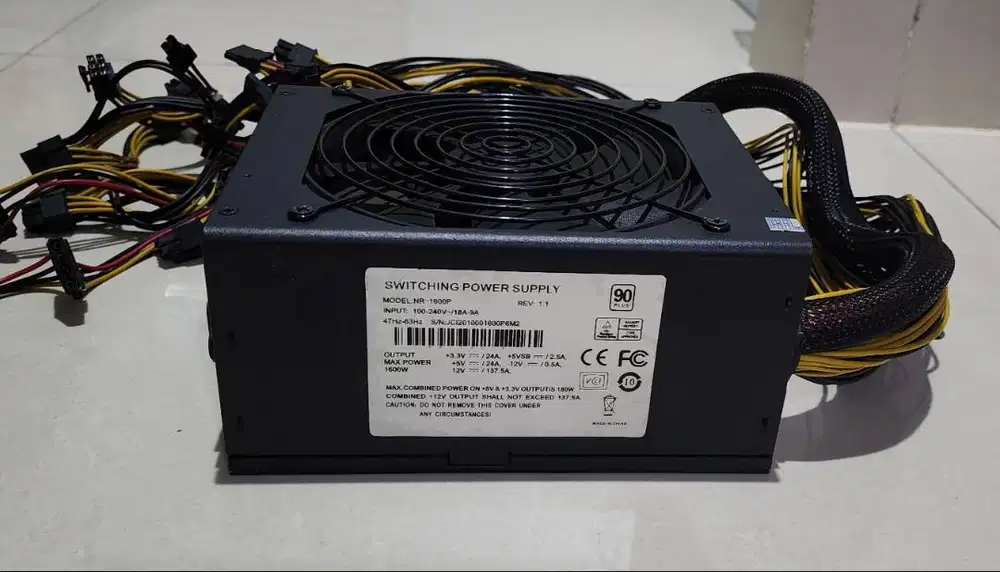 PSU 1600 90Plus Power Supply 1600 Watt PSU 1600W Pure 90+
