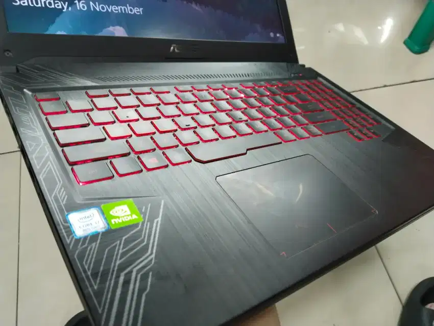 Dijual Asus TUF GAMING 504DG intel i7-8750 ram 8GB DDR4 SSD 512 VGAGTX